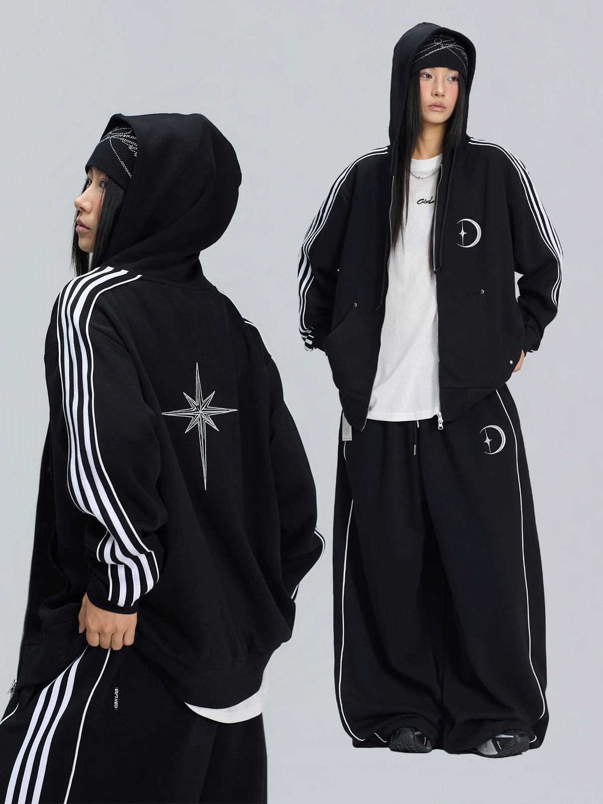 【上下別売り】Star＆Moon Graphic Side-Line Sweat Set-up MB7446
