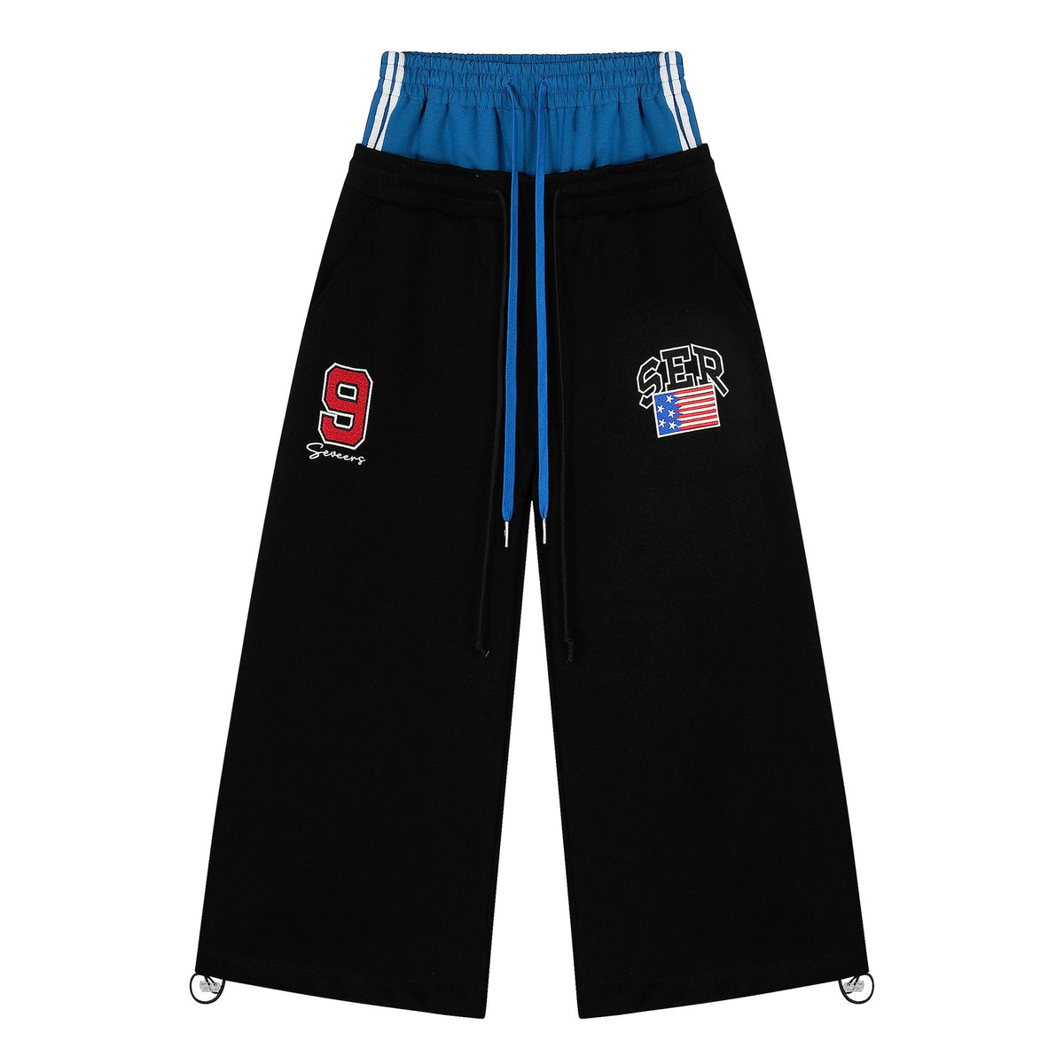 Layered-Waist Logo Buggy Sweat Pants MB7455