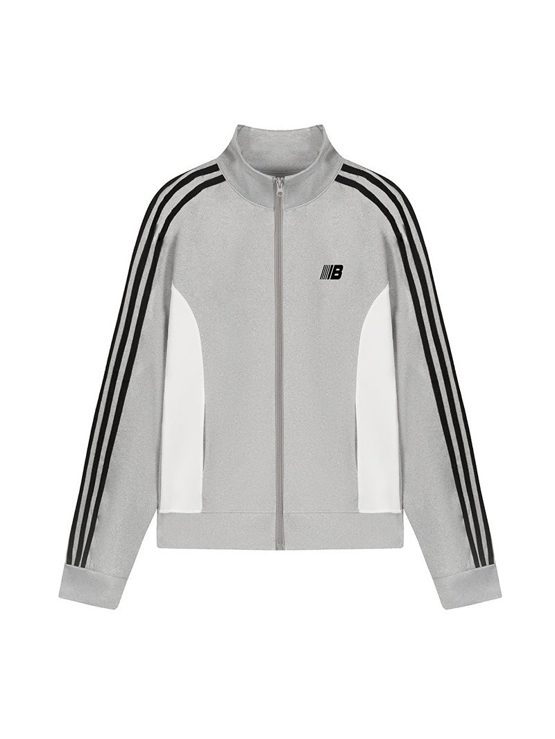 Retro Sporty Line Stand-Collar Zip Jacket MB7466