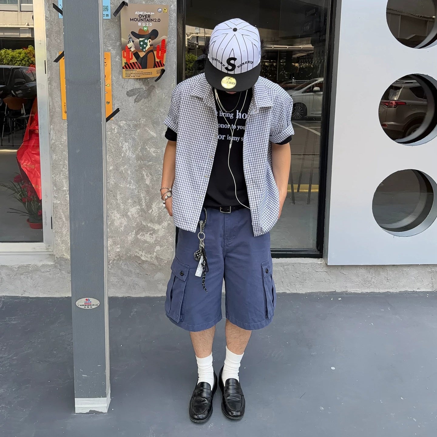 Retro Check Utility Shirt MB7385
