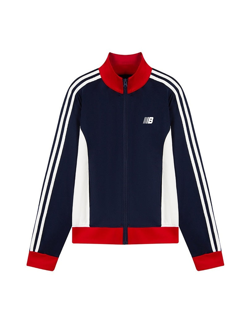 Retro Sporty Line Stand-Collar Zip Jacket MB7466