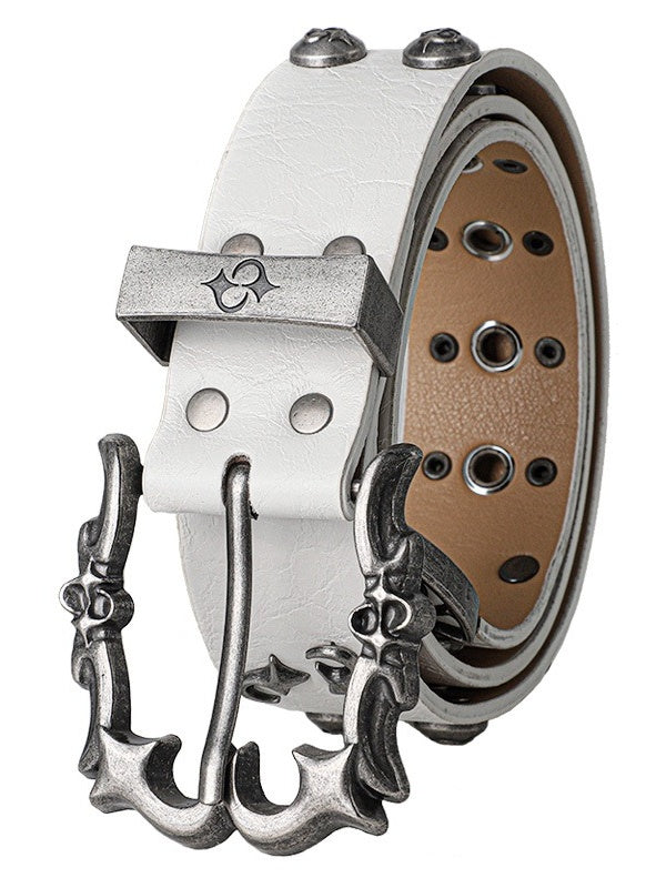 Riveted Pin Buckle Metal Belt MB7460