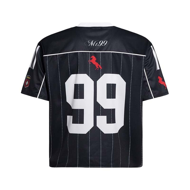 Alphanumeric Print Oversized Game Shirt MB7387