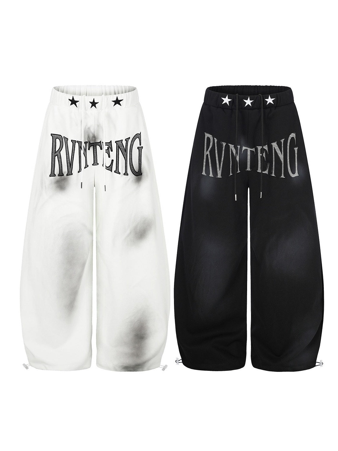 Dirty Dye Embroidered Wide Sweat Pants MB7437