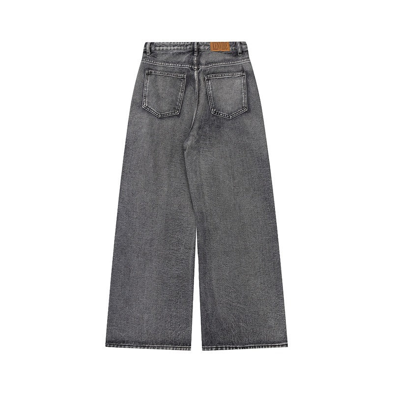Paint Like Graffiti Wide-leg Jeans MB7433