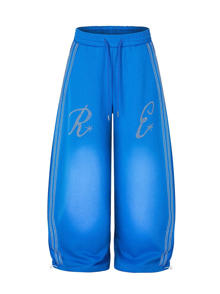 Rhinestone-Inspired Wide-leg Sweat Pants MB7438