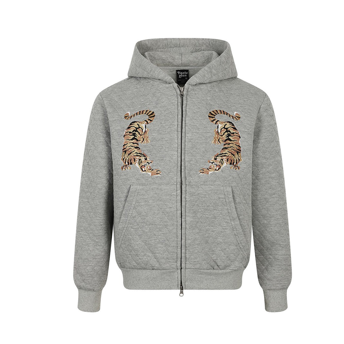 Embroidered Diamond Quilted Hoodie Jacket MB7423