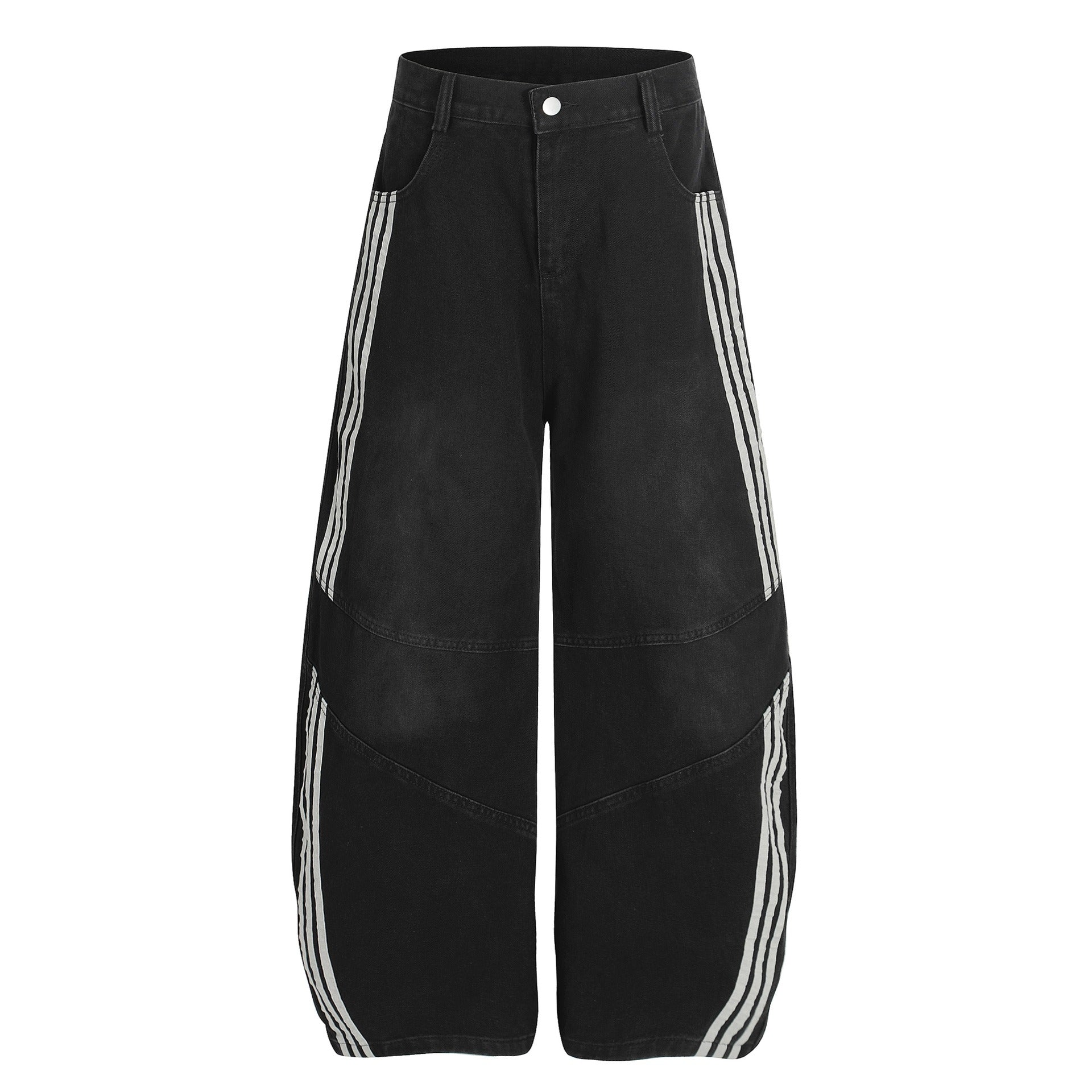 Deconstructed Three-Stripe Curved Jeans MB7419