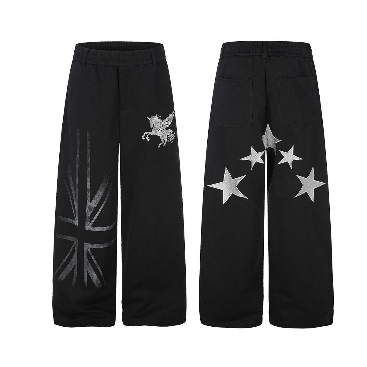 Five-Point Star Embroidered Sweat Pants MB7468