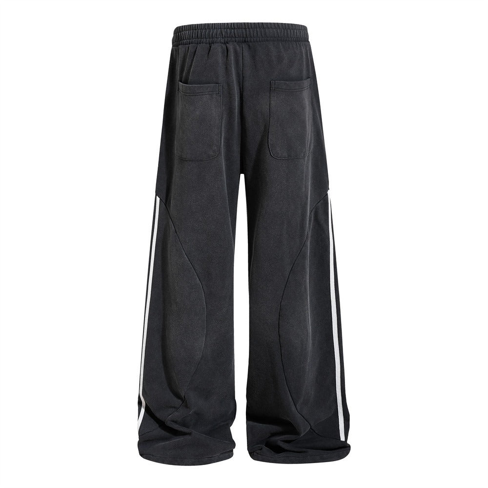 Vintage Letter Print Sweat Pants MB7464