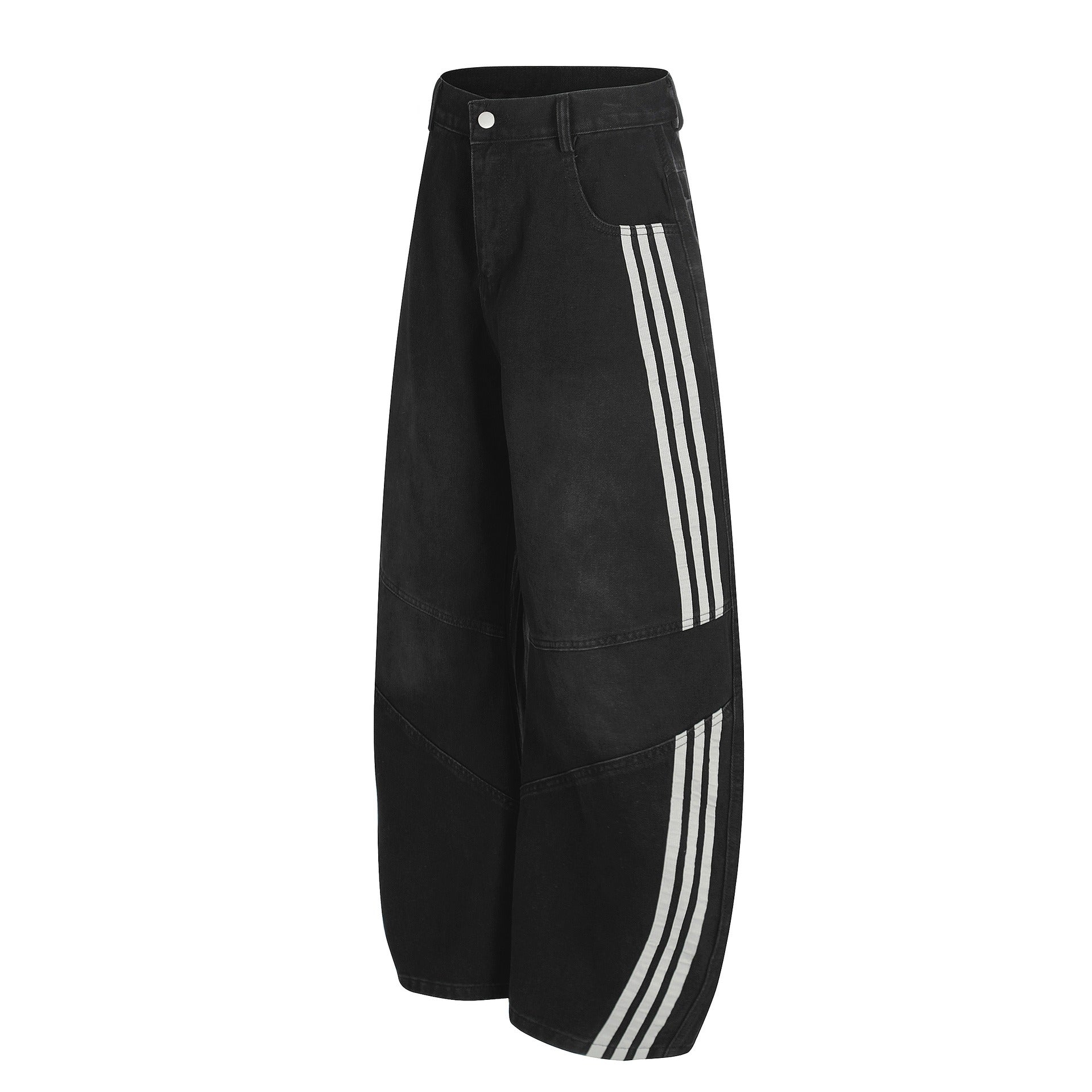 Deconstructed Three-Stripe Curved Jeans MB7419