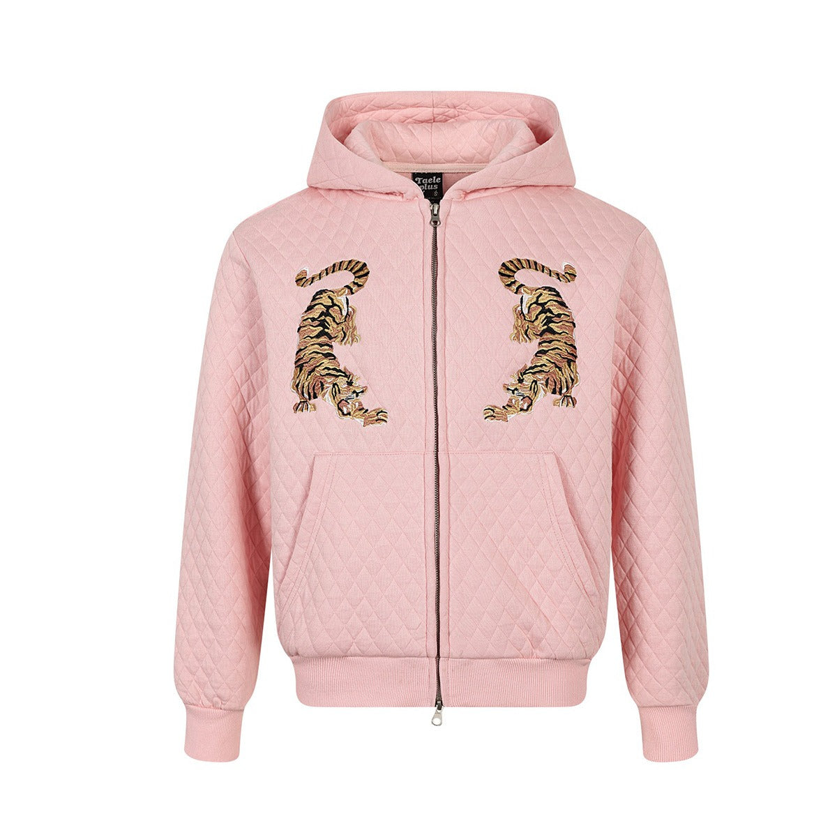Embroidered Diamond Quilted Hoodie Jacket MB7423