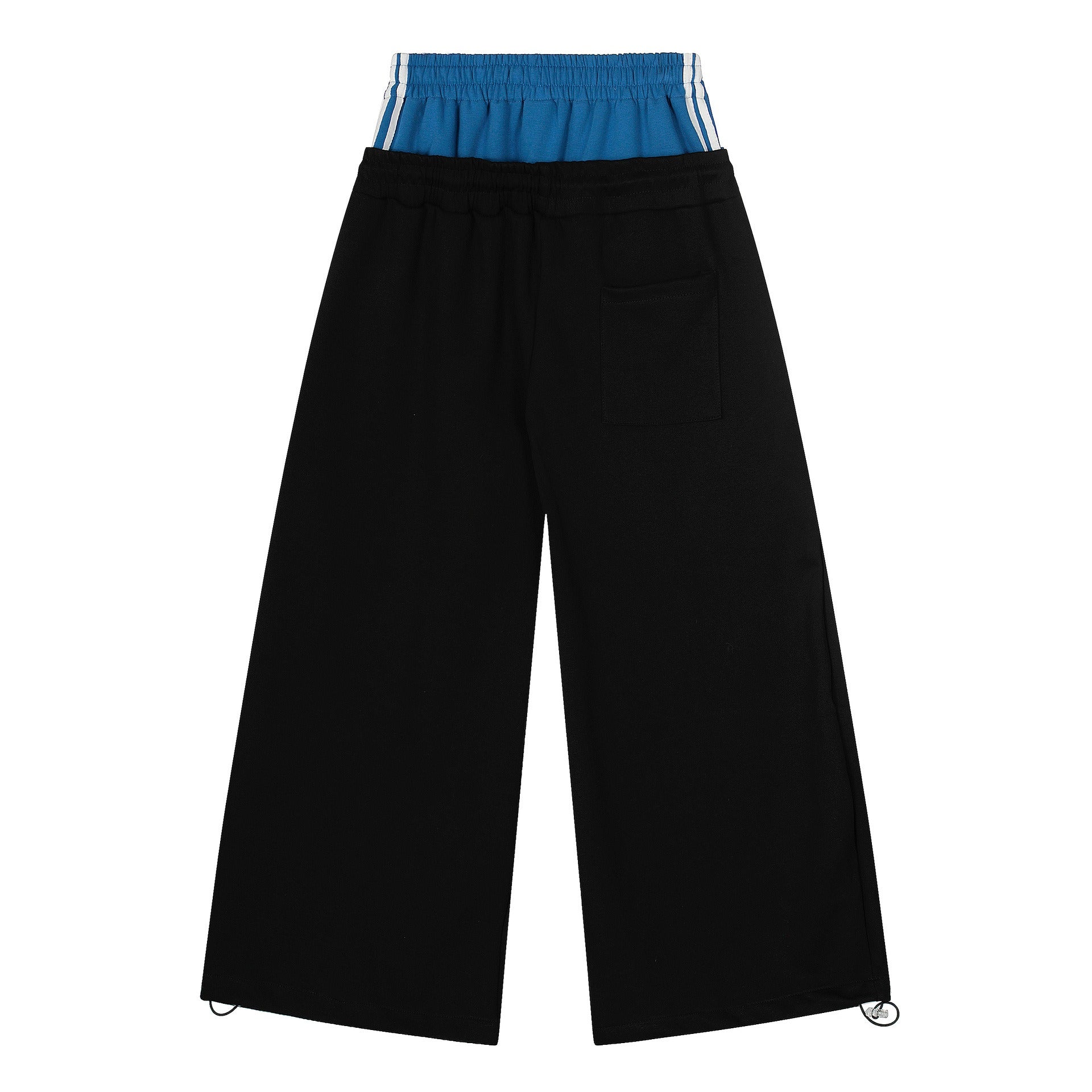Double-Waist Letter Print Curve Sweat Pants MB7414