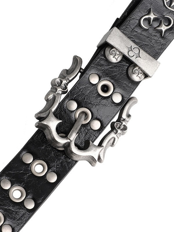 Riveted Pin Buckle Metal Belt MB7460