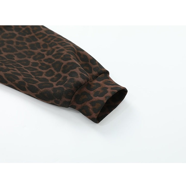 Leopard Numeric Patch Hooded Sweat Jacket MB7465