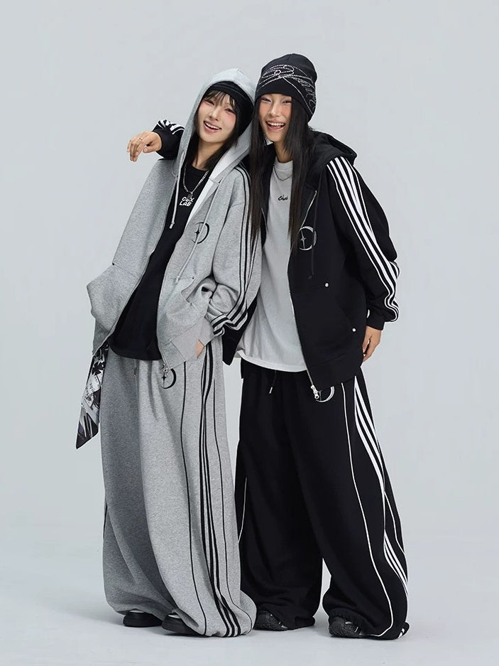 【上下別売り】Star＆Moon Graphic Side-Line Sweat Set-up MB7446