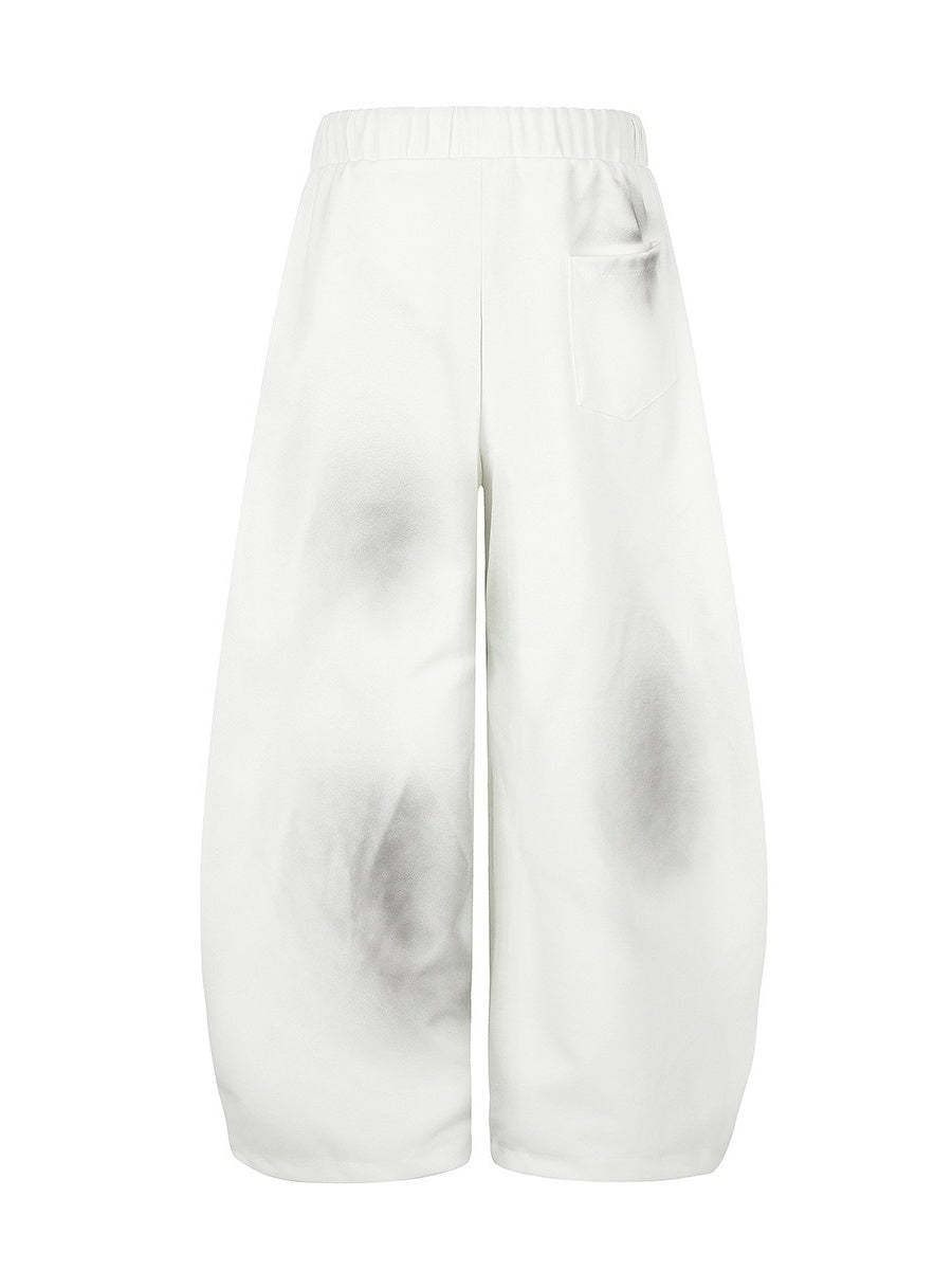 Dirty Dye Embroidered Wide Sweat Pants MB7437