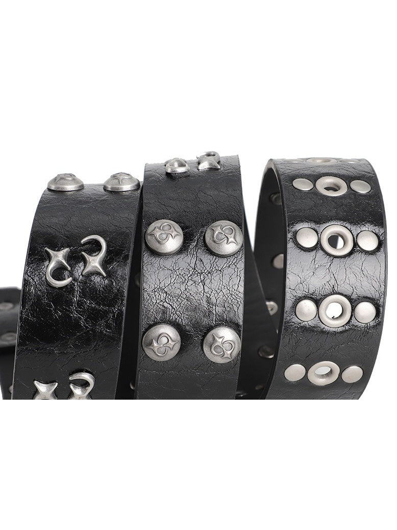 Riveted Pin Buckle Metal Belt MB7460