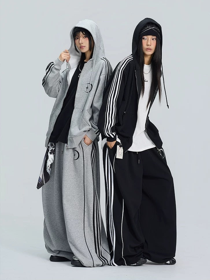 【上下別売り】Star＆Moon Graphic Side-Line Sweat Set-up MB7446