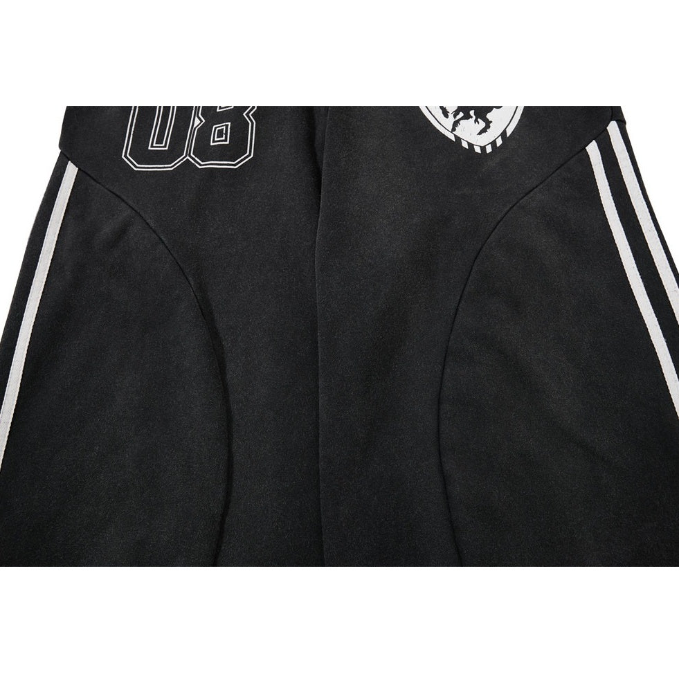 Vintage Letter Print Sweat Pants MB7464