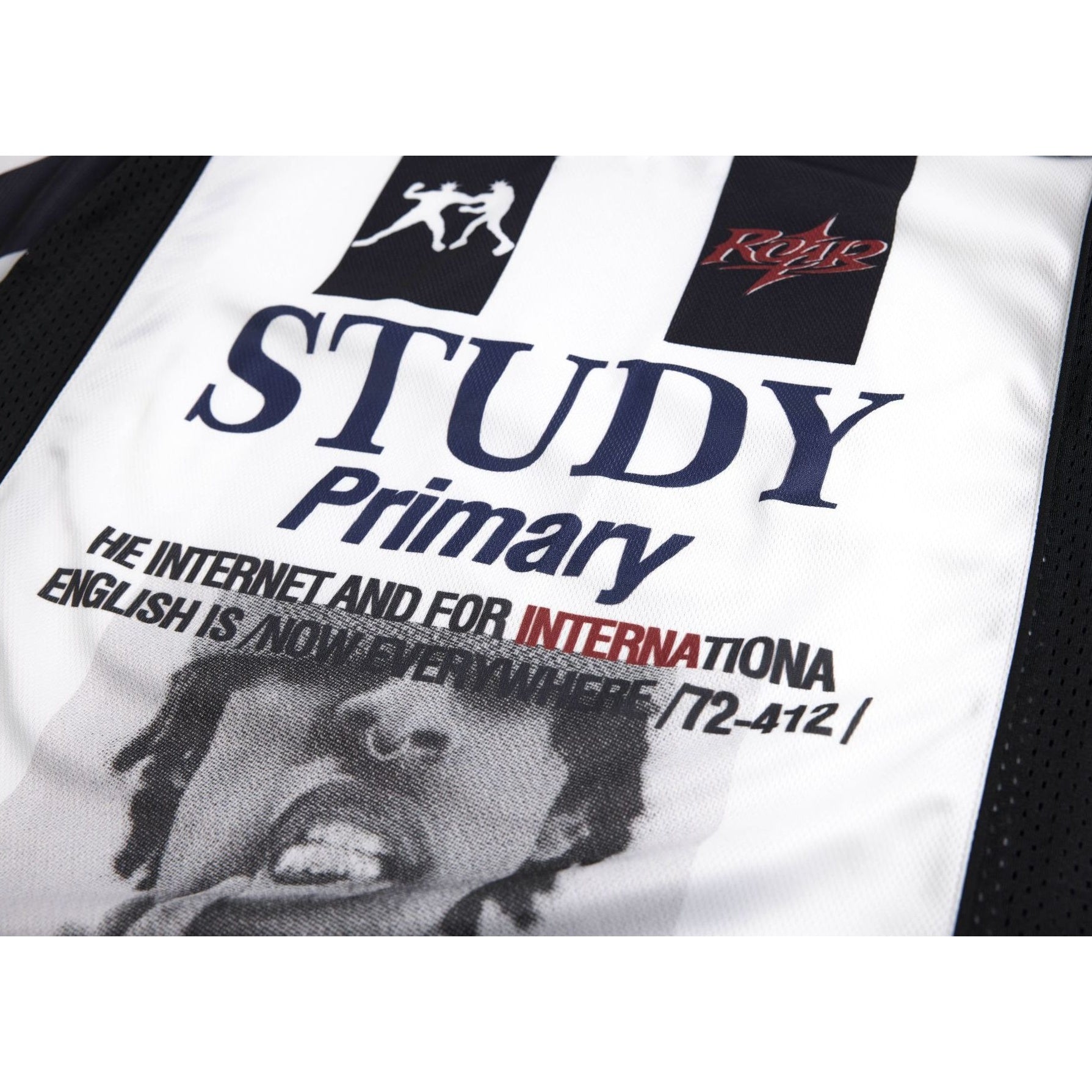 Bicolor Football-Style Printed T-shirt MB7440