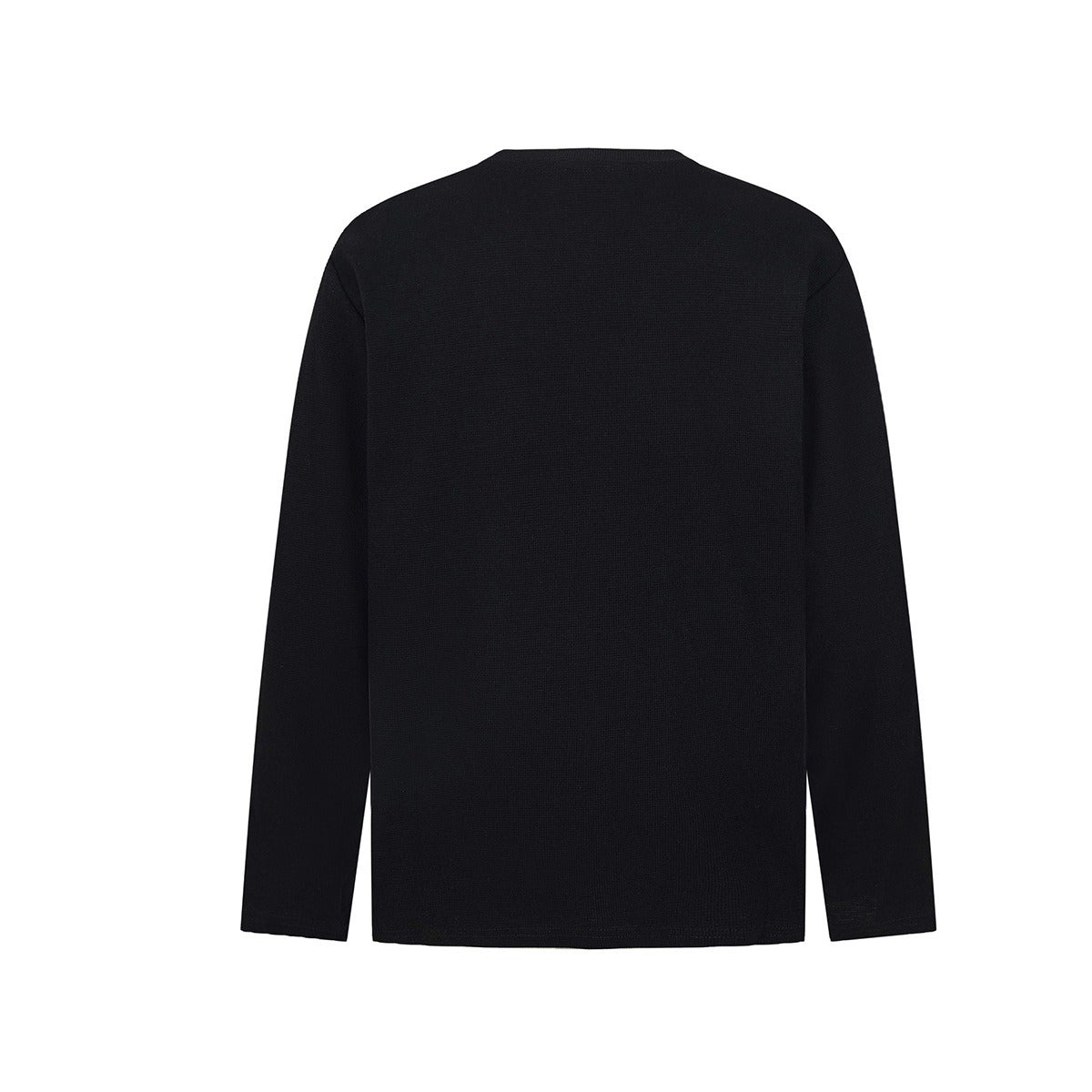Cross Patchwork Waffle Henry Long Sleeve T-Shirt MB7421