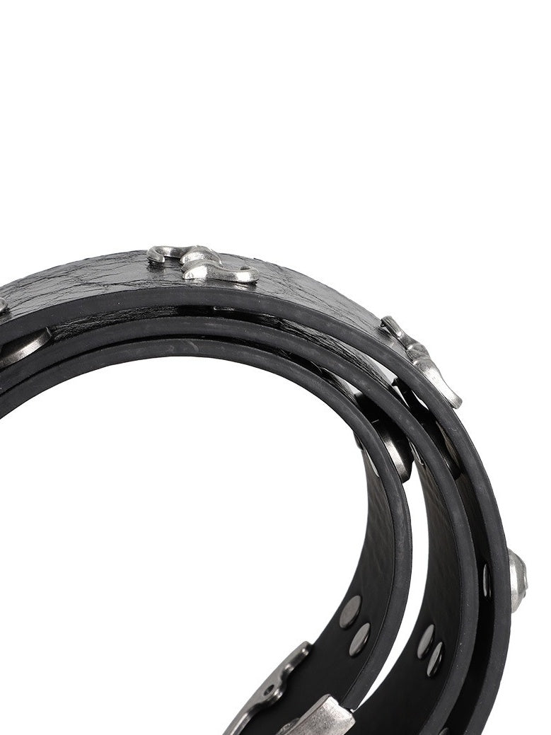Riveted Pin Buckle Metal Belt MB7460