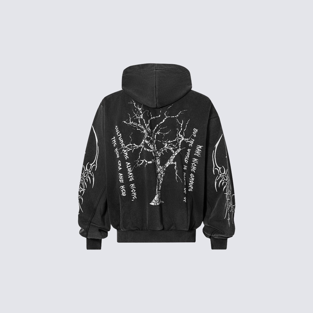 07 Graphic Hooded Zipped Parka MB7444