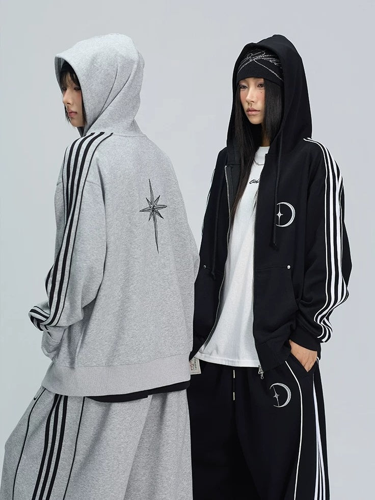 【上下別売り】Star＆Moon Graphic Side-Line Sweat Set-up MB7446