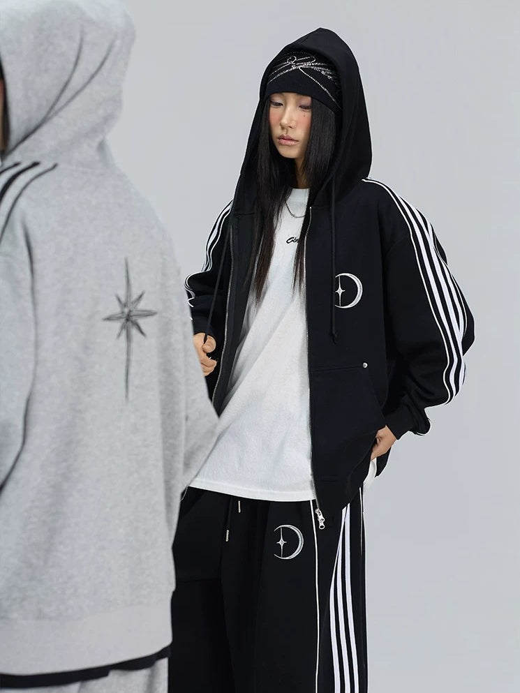 【上下別売り】Star＆Moon Graphic Side-Line Sweat Set-up MB7446