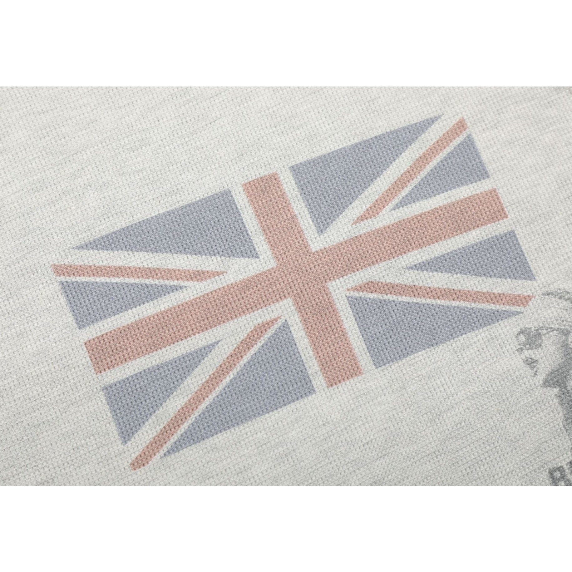 British-style Printed Long Sleeve Waffle T-shirt MB7413