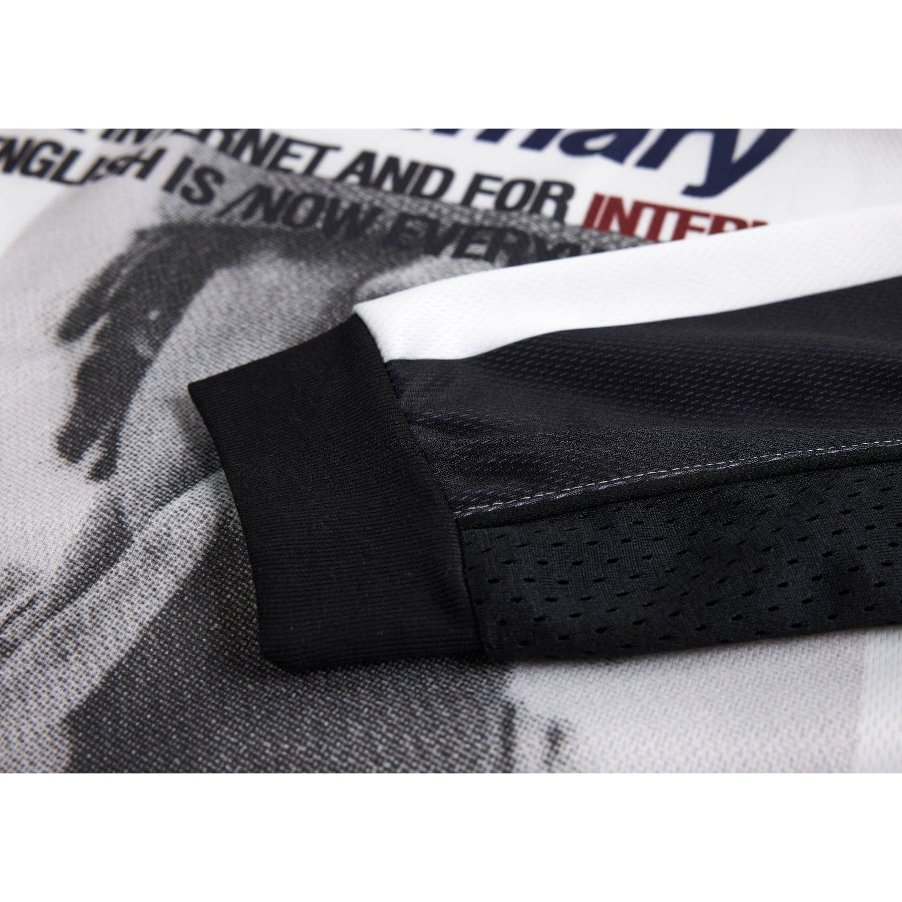 Bicolor Football-Style Printed T-shirt MB7440