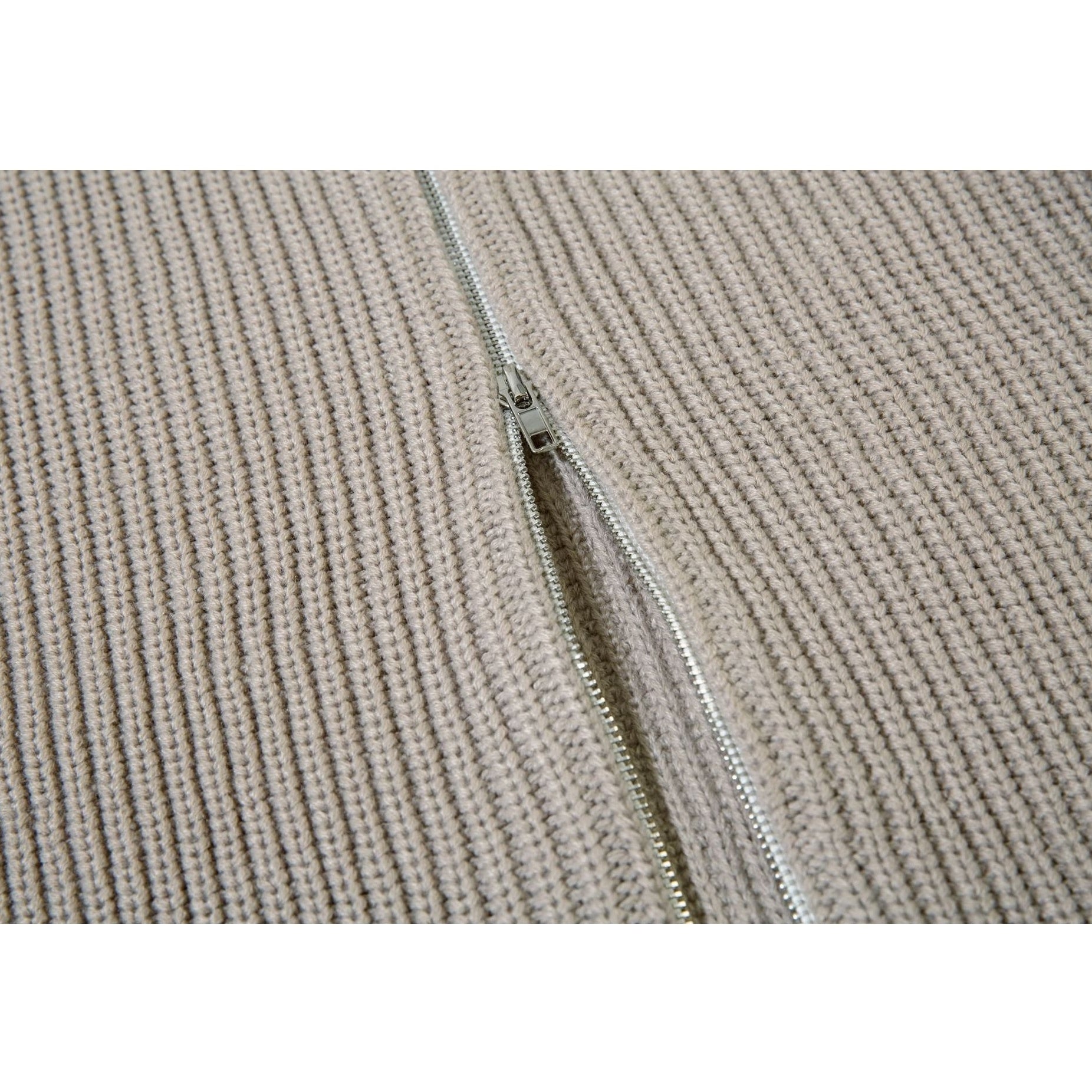 Color-Blocking Knitted Zip Jacket MB7418