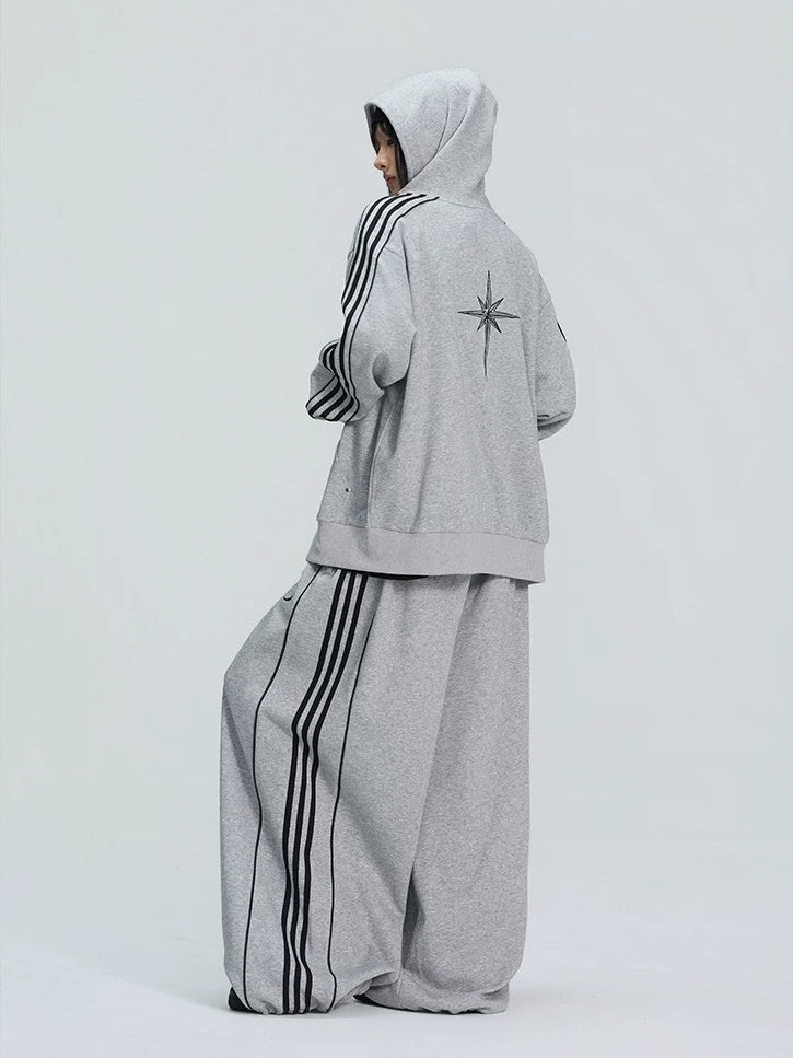 【上下別売り】Star＆Moon Graphic Side-Line Sweat Set-up MB7446