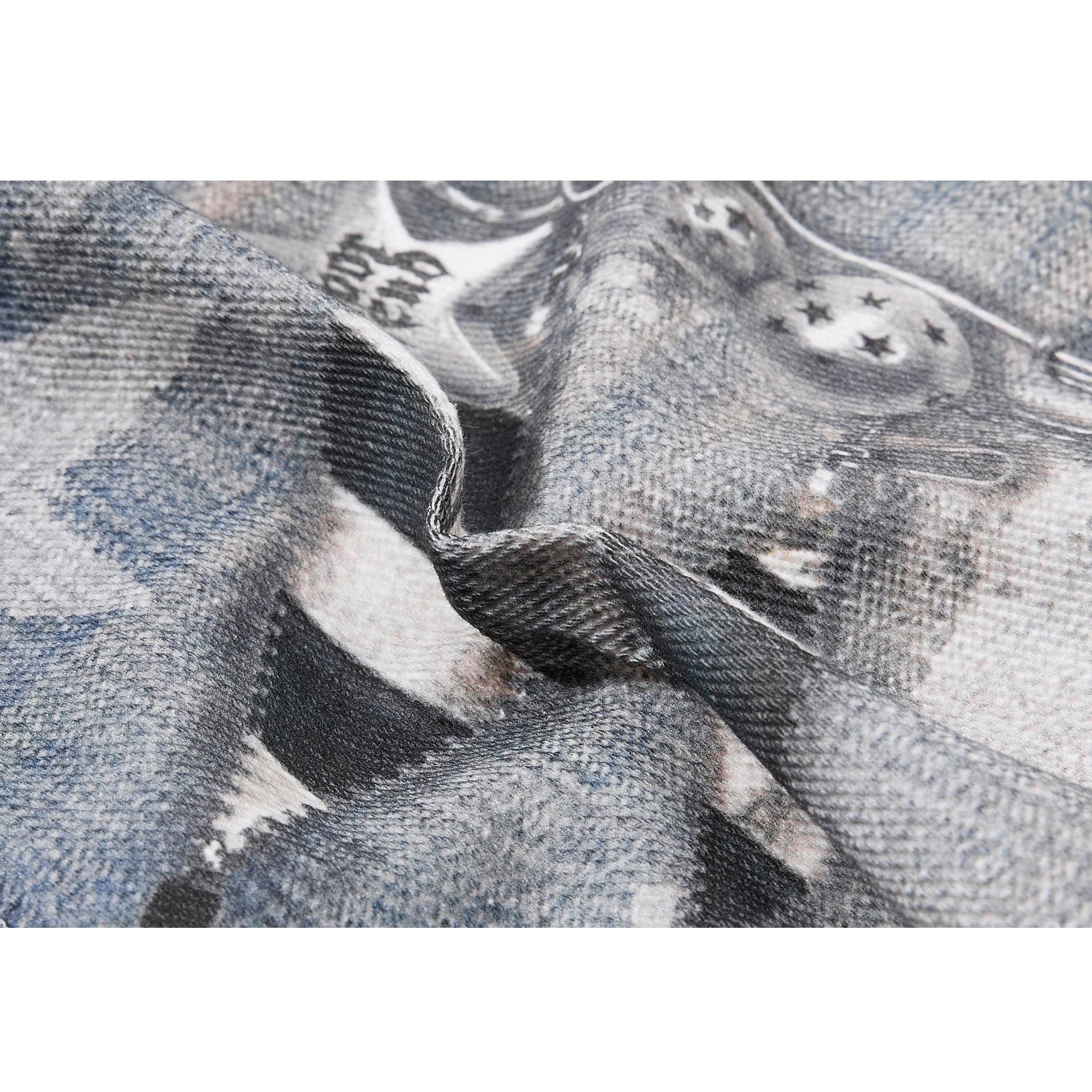 Star Printed Double-Waist Curve Jeans MB7424