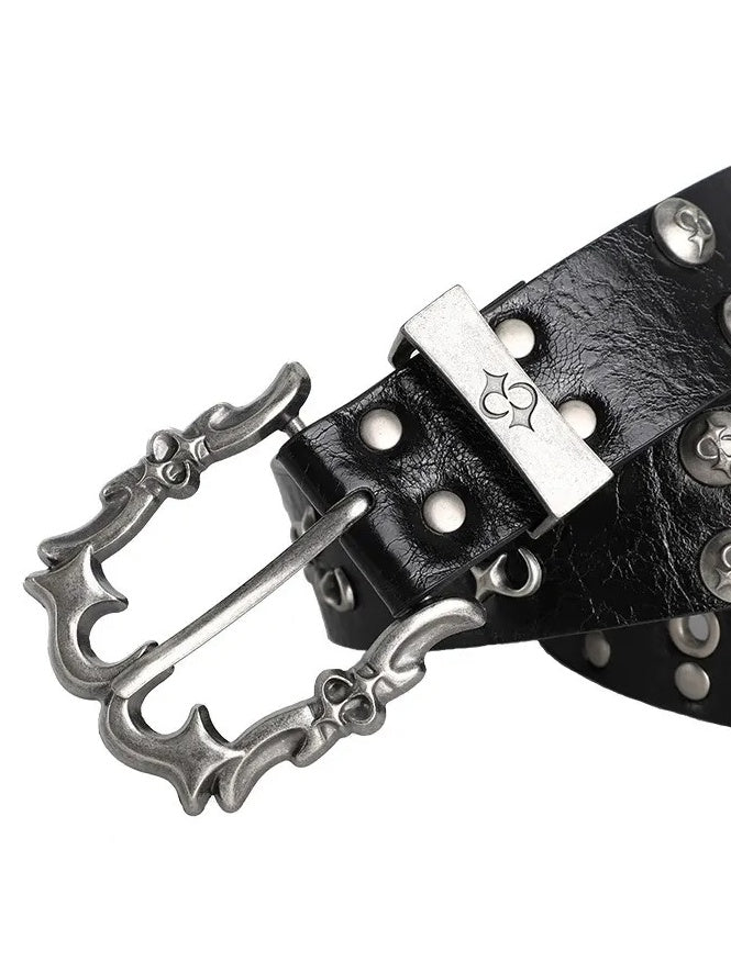 Riveted Pin Buckle Metal Belt MB7460