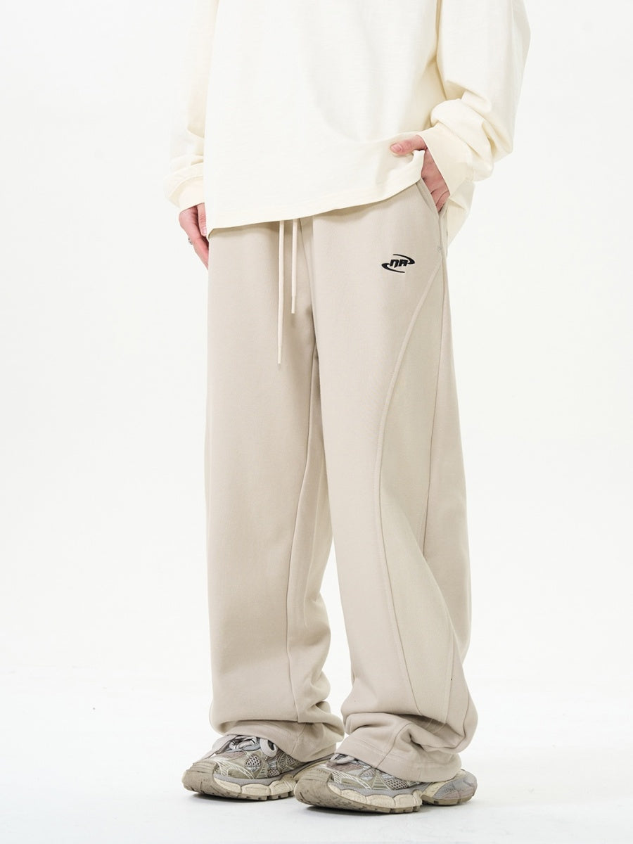 Curved Panel Straight Casual Pants NA7007