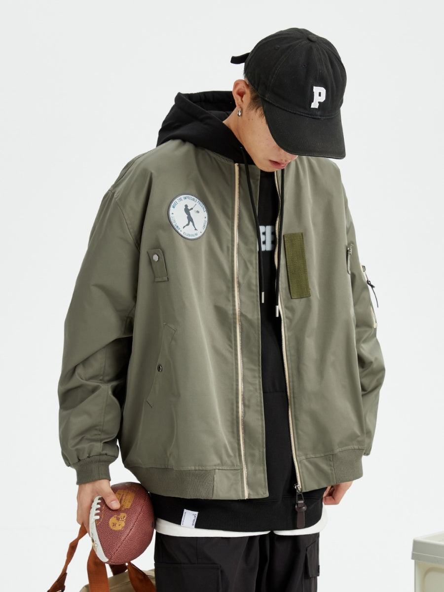Labeled Baseball Bomber Jacket MB7250