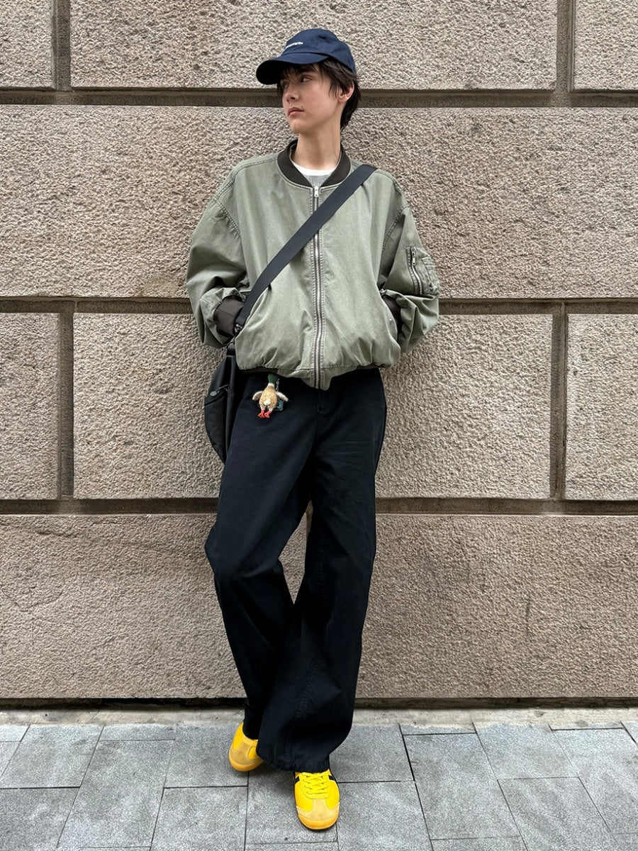 Vintage Distressed Baseball Jacket CM2003