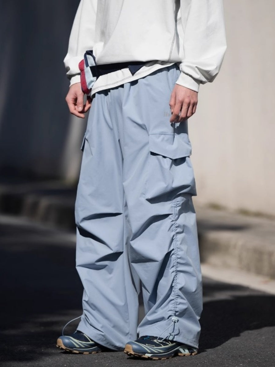 Side Gather Parachute Cargo Pants BI2006