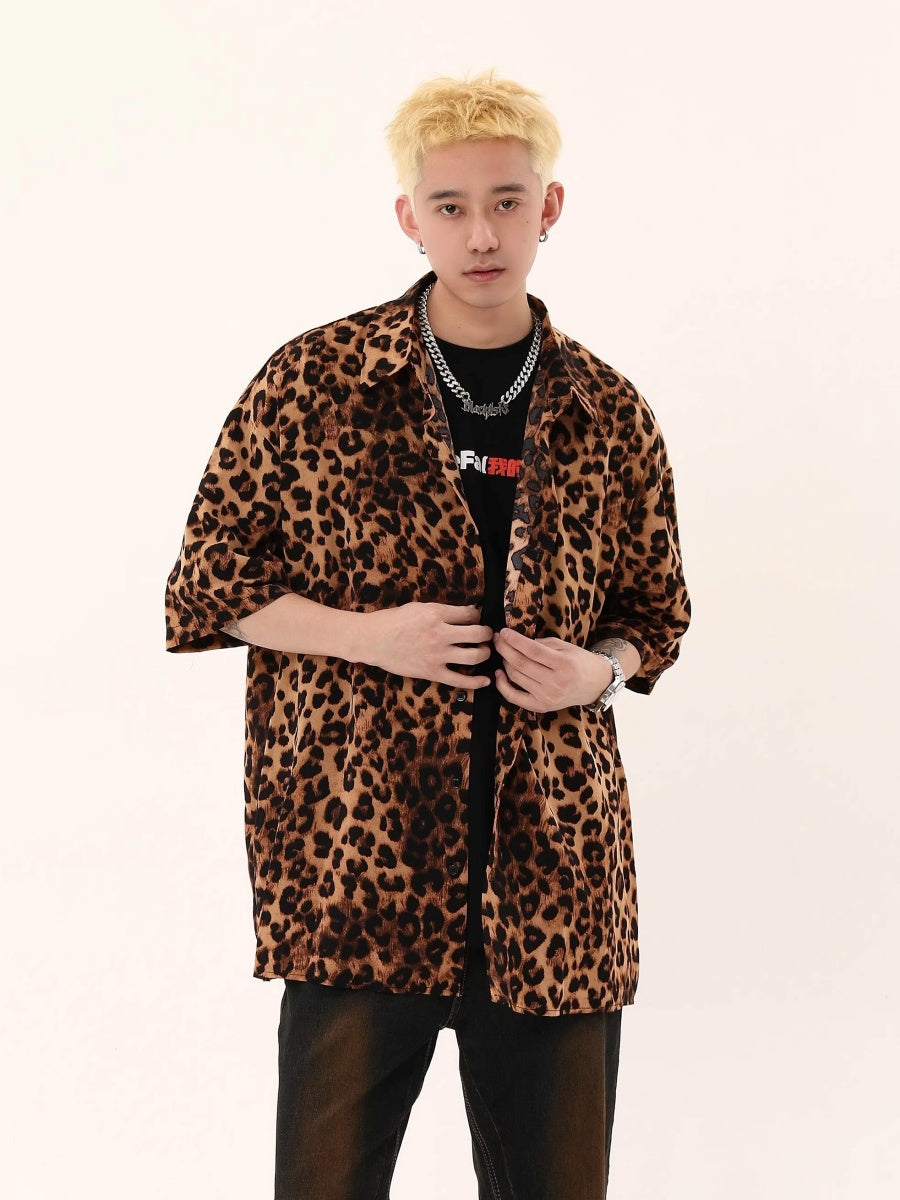 Vintage Leopard Print Shirt BS2003