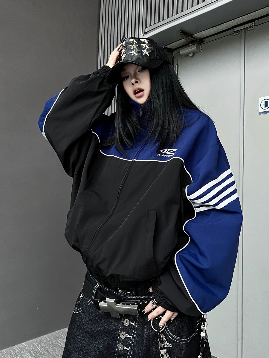Bicolor Line Design Track Jacket MB7458