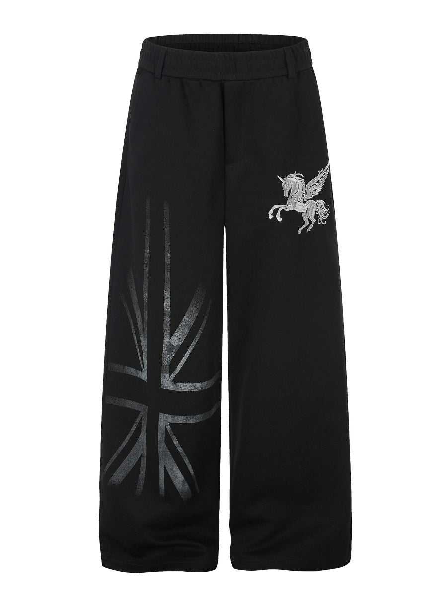 Five-Point Star Embroidered Sweat Pants MB7468