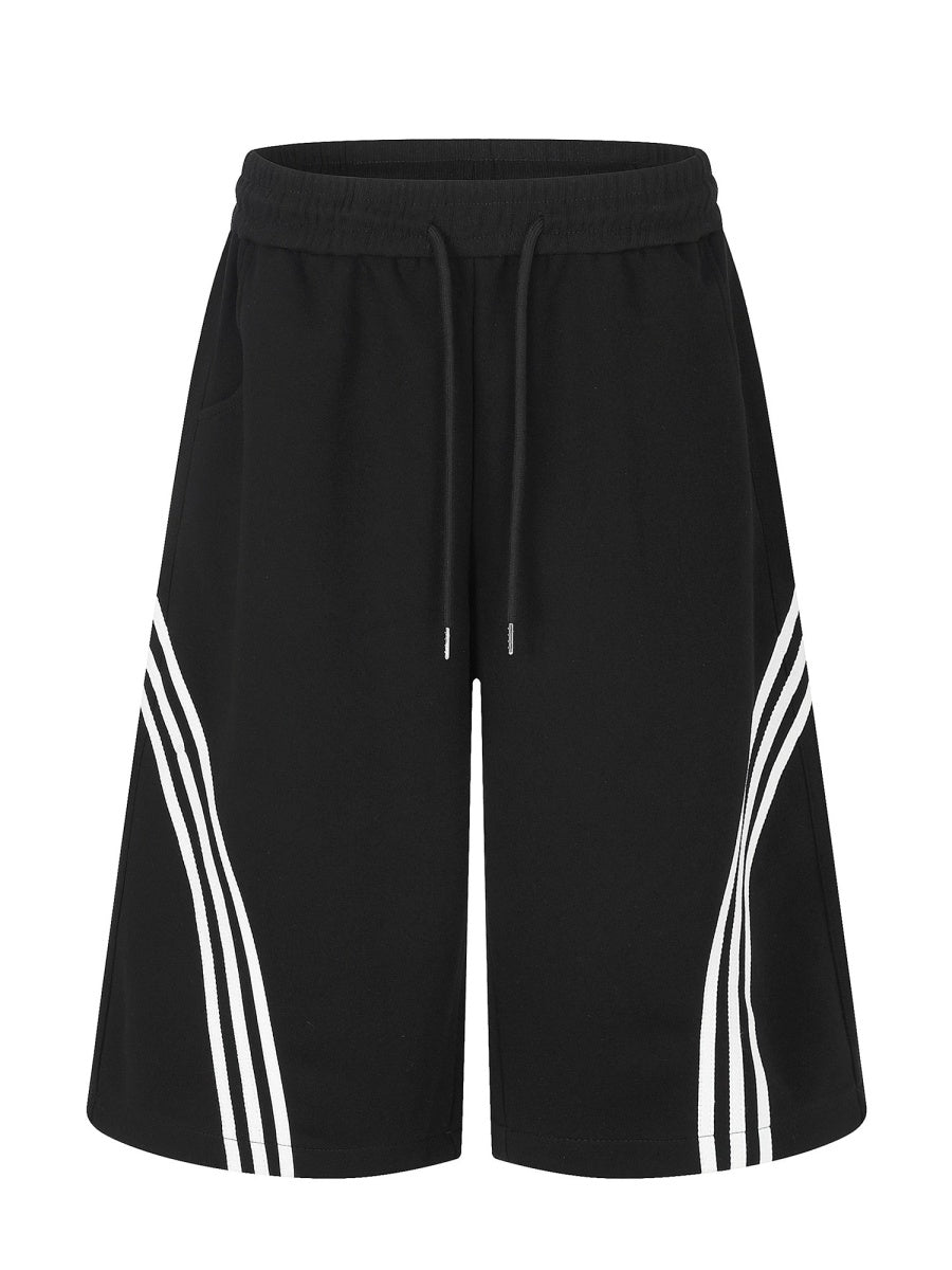 Side-Line Cropped Wide Sweat Pants MB7456