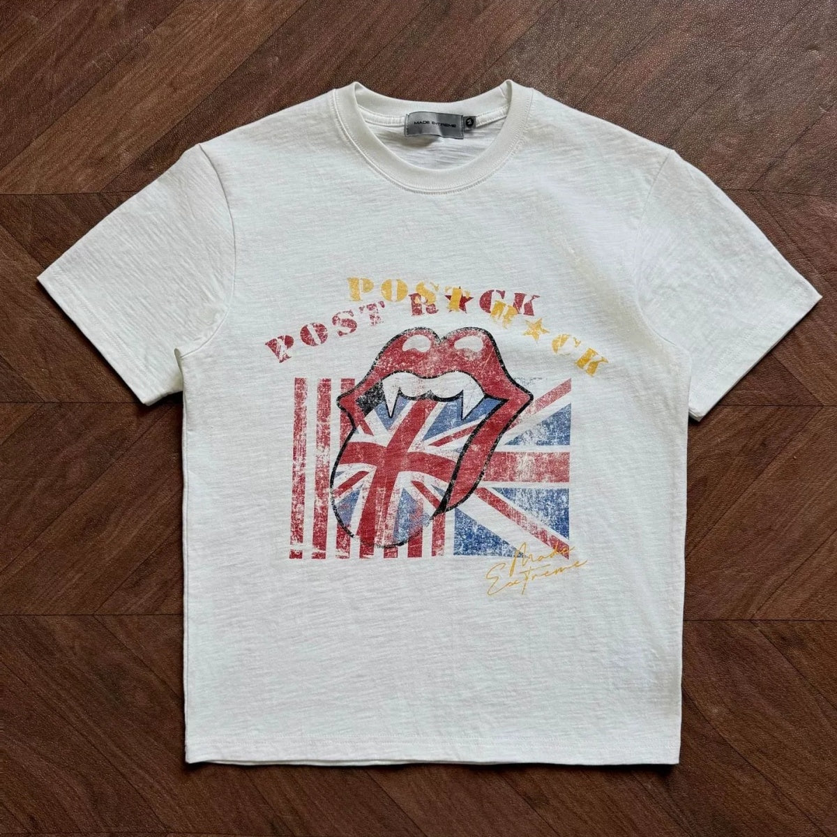 Rock Records Classic Logo Print T-shirt MB7379