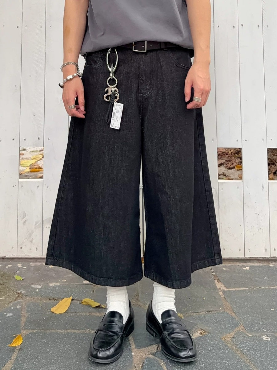 Loose Fit Denim Cropped Pants MB7392