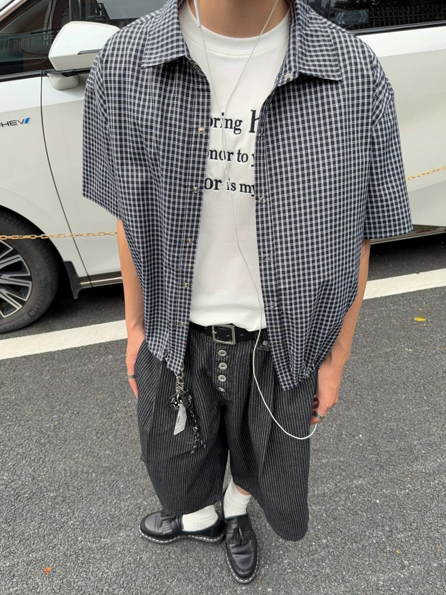 Retro Check Utility Shirt MB7385